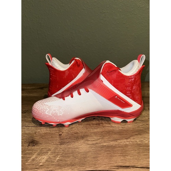 Under Armour UA Highlight Hammer MC Hi Football Cleats 3025085-100 Men's Size 12 - Picture 7 of 9